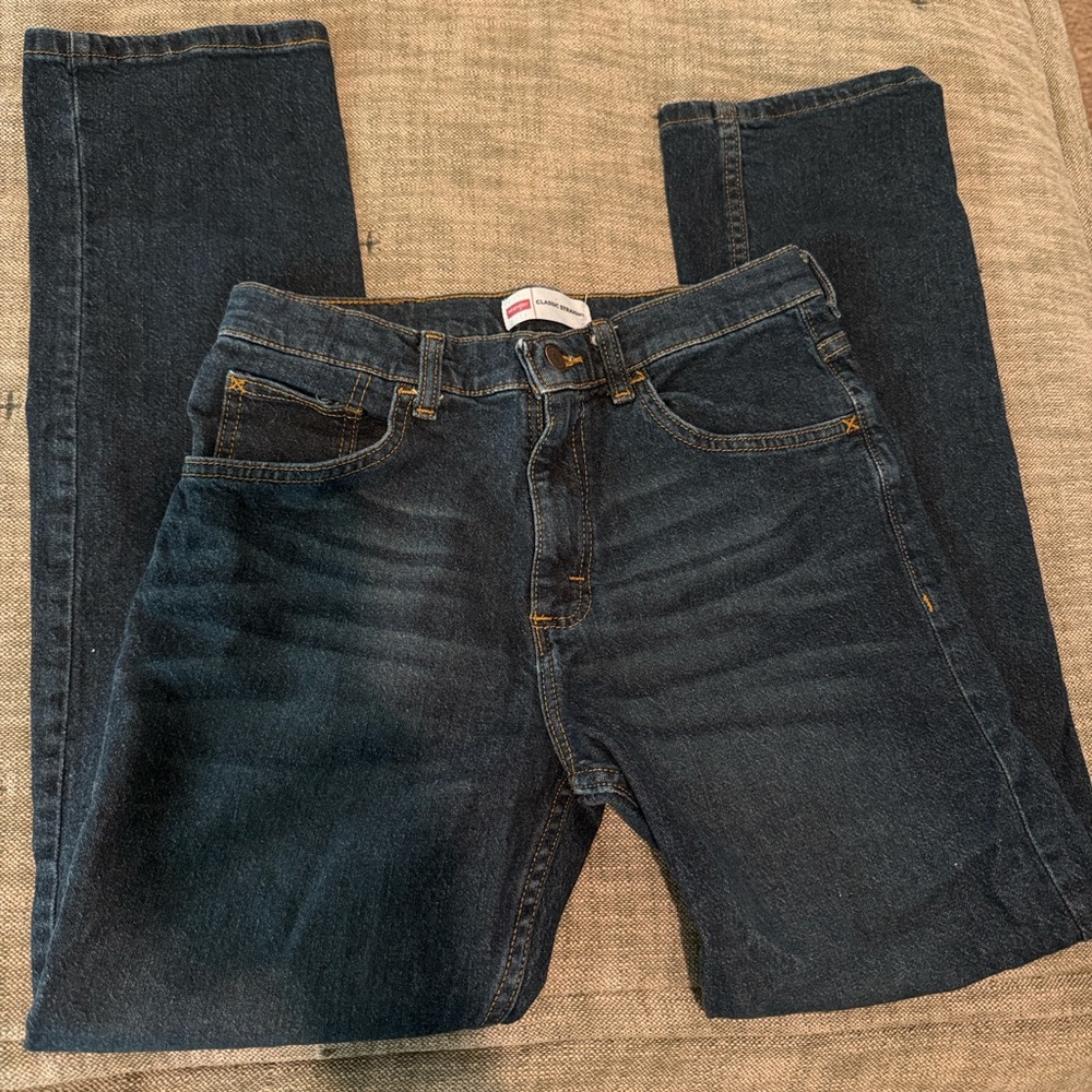 Wrangler Dark Blue Straight Jeans